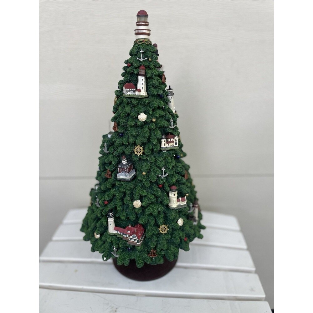 Vintage Danbury Mint Captain's Lighthouse Christmas Tree 18" Lighted